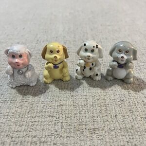 Kenner Itzy Bitzy Pals Pick Your Pet Lamb & 3 Dogs Vintage 1993 Figures